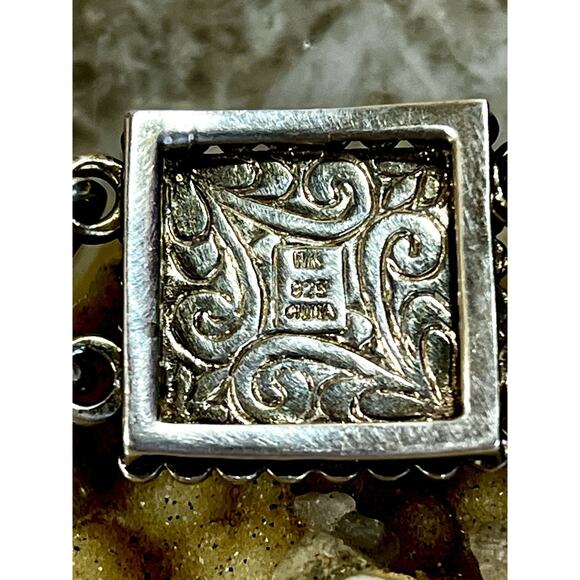 Whitney Kelly Sterling Silver Multi Gemstone Turquoise Lapis MOP Bracelet- 51.8g - Picture 13 of 16